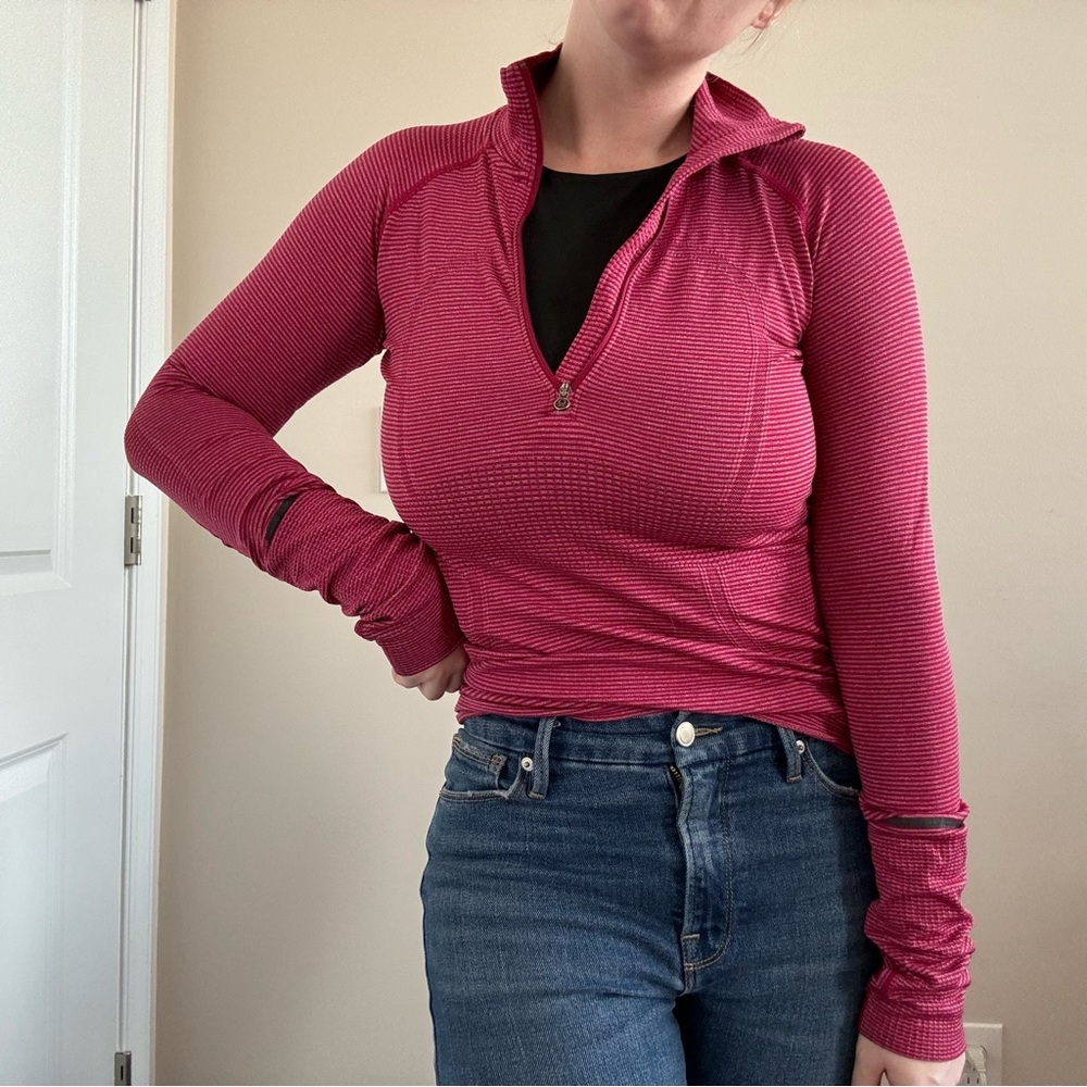Lululemon Run Swiftly Tech 1/2 Zip Pullover Tonka… - image 1